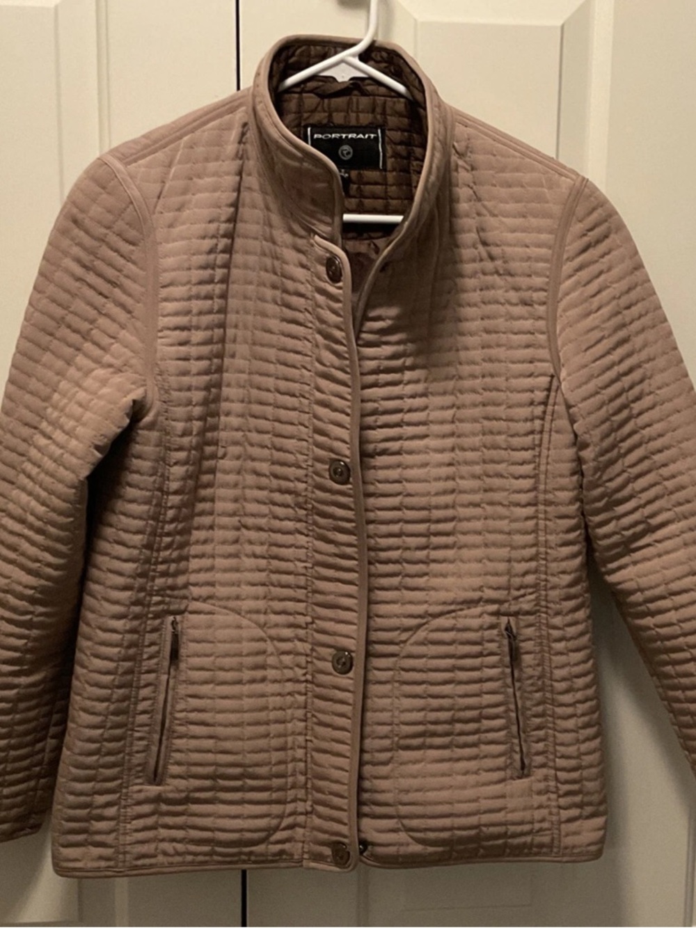 Portrait Women’s Puffer/Quilted Jacket/Coat Light Brown Size S Great Condition